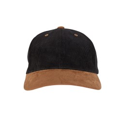 CASQUETTE EN VELOURS COTELE ET SUEDINE