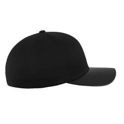 CASQUETTE 6P VISIERE CARBONE