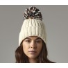 BONNET COTELE GRAND POMPON