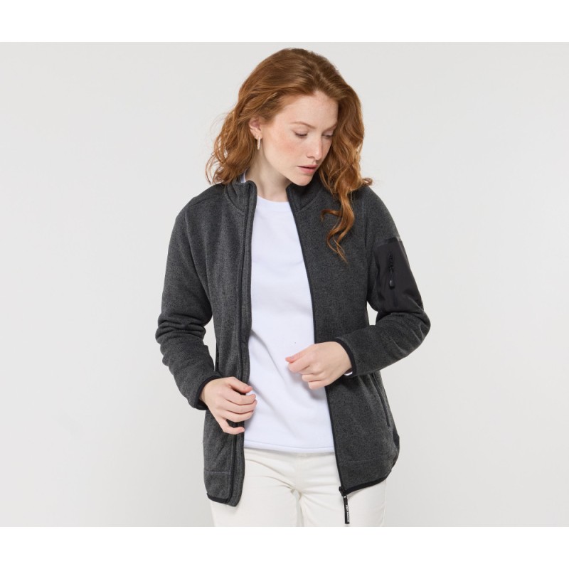 VESTE POLAIRE TRICOTEE FEMME