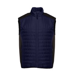 GILET BI-MATIERE MATELASSE