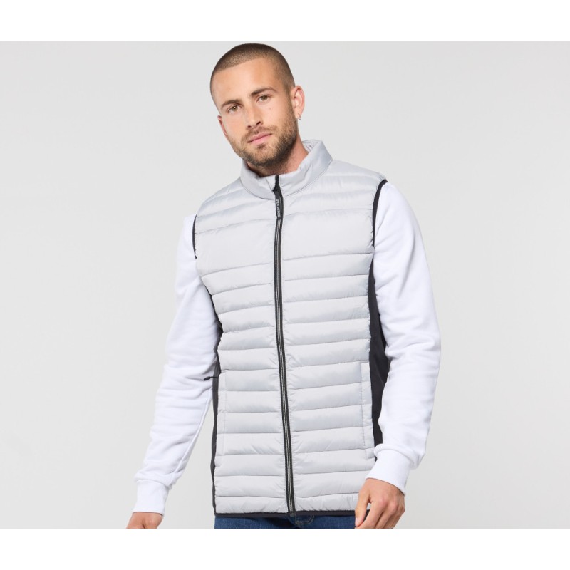 GILET HOMME BI-MATIERE