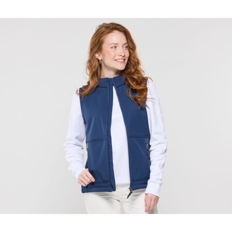 GILET SOFTSHELL FEMME 3 COUCHES