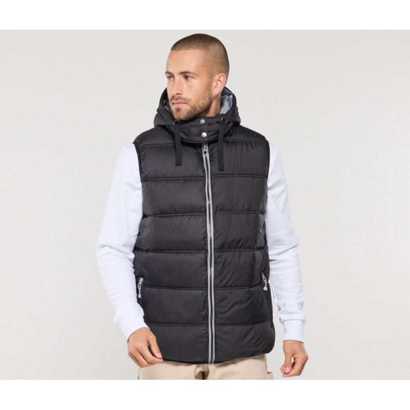 GILET HOMME MATELASSE A CAPUCHE