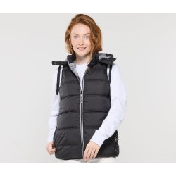 GILET FEMME MATELASSE A CAPUCHE