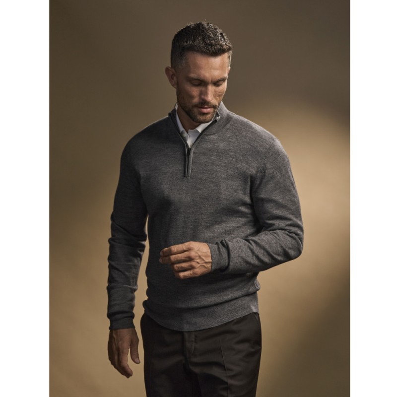 PULL COL ZIPPE HOMME