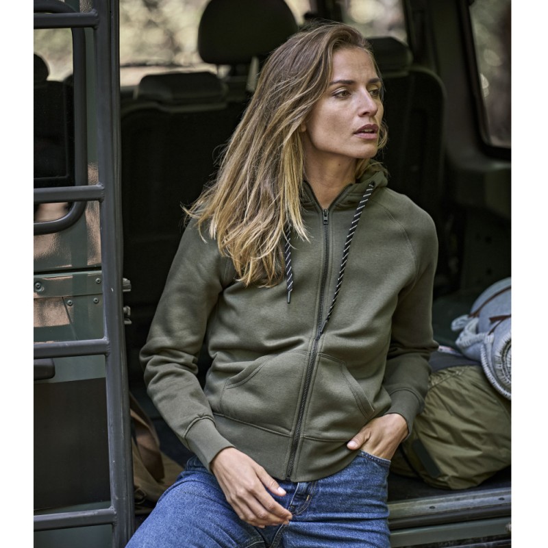 SWEAT CAPUCHE ZIPPE FEMME