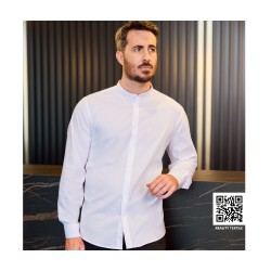 CHEMISE ML HOMME COL MAO