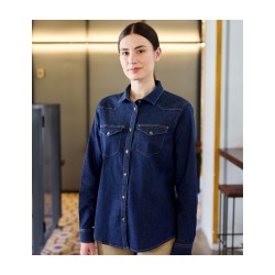 CHEMISE ML FEMME STRETCH DENIM