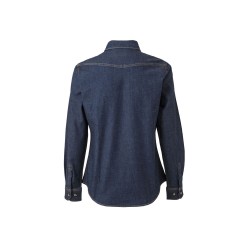 CHEMISE ML FEMME STRETCH DENIM
