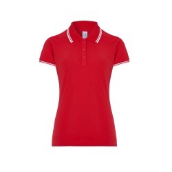 POLO FEMME COTON LISERE