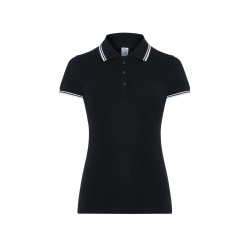 POLO FEMME COTON LISERE