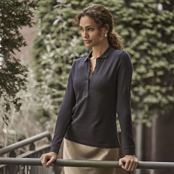 POLO FEMME MANCHE LONGUE STRETCH LUXE