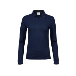 POLO FEMME MANCHE LONGUE STRETCH LUXE