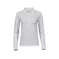 POLO FEMME MANCHE LONGUE STRETCH LUXE