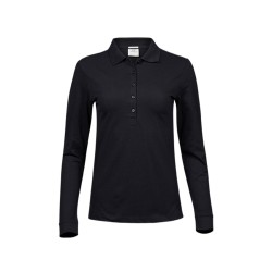 POLO FEMME MANCHE LONGUE STRETCH LUXE
