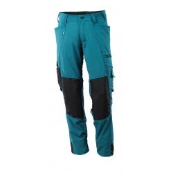 Pantalon avec poches genouillères stretch multidirectionnel poids léger